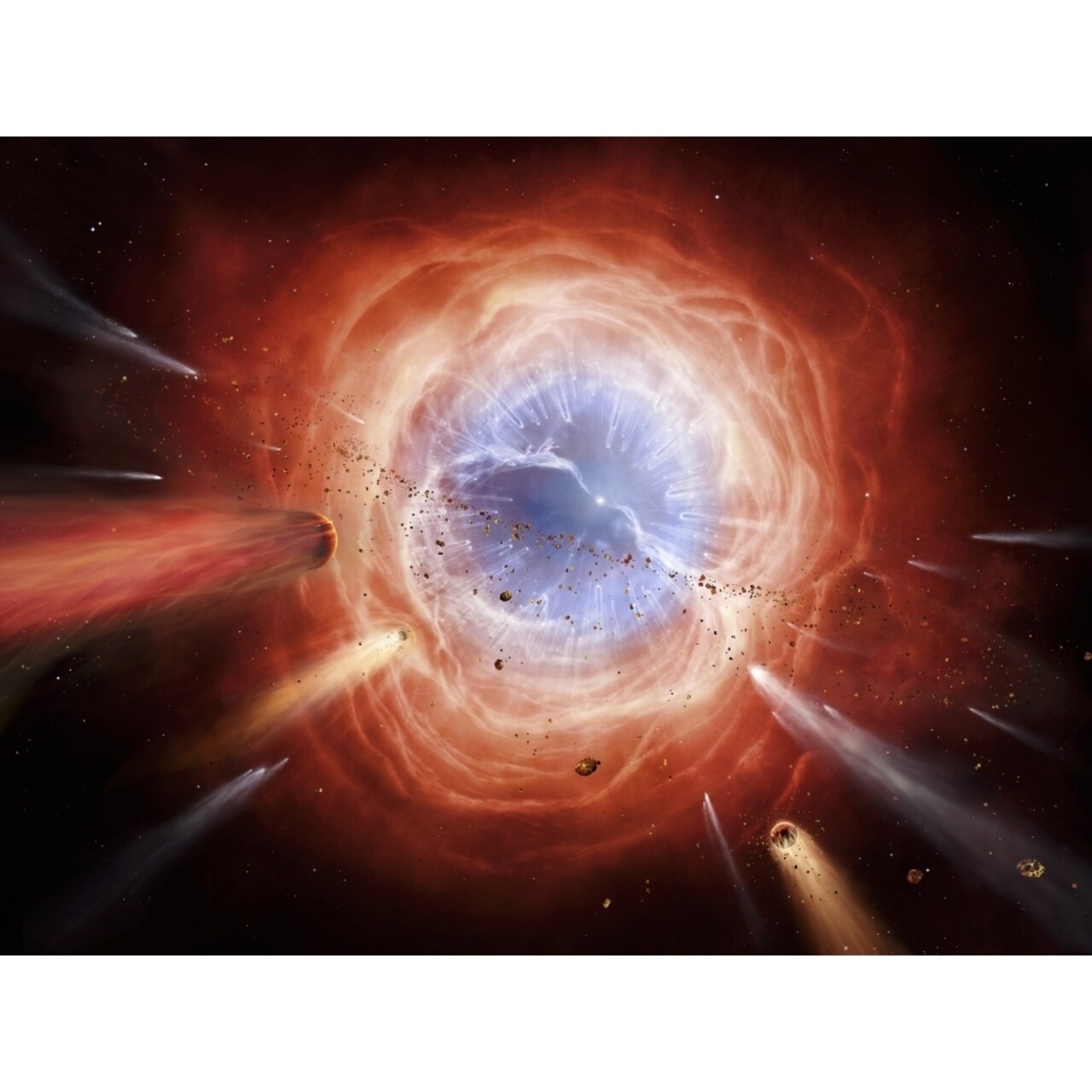 A Planetary Nebula Is Forming As The Star Expells Its Outer Layers Poster Print
